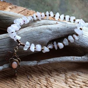 Handmade stone chip bracelet